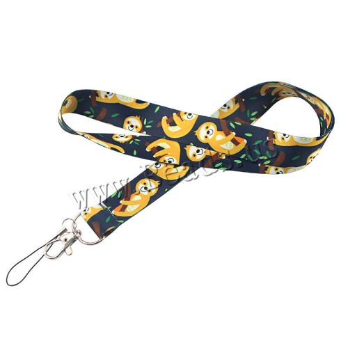 Cell Phone Lanyard, Polyester, met Zinc Alloy, multifunctioneel & uniseks & verschillende ontwerpen voor de keuze, Verkocht door PC