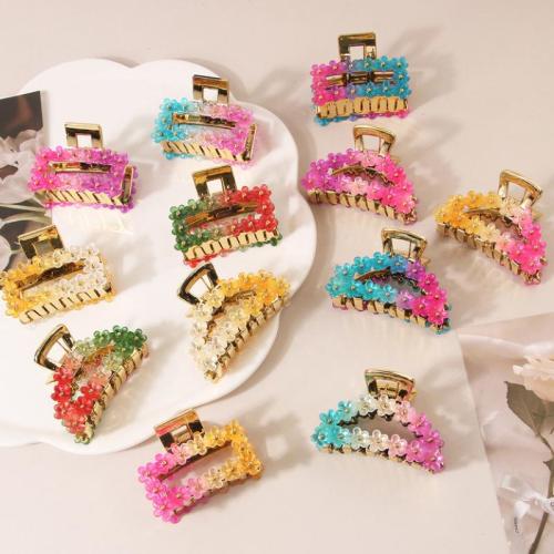 Hair Claw Clips Resin stoving varnish gradient color & for woman Sold By PC