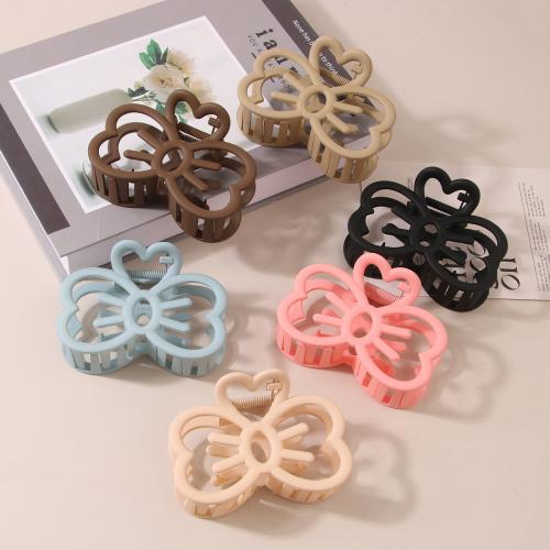 Hair Claw Clips Resin Bowknot stoving varnish for woman & hollow Sold By PC