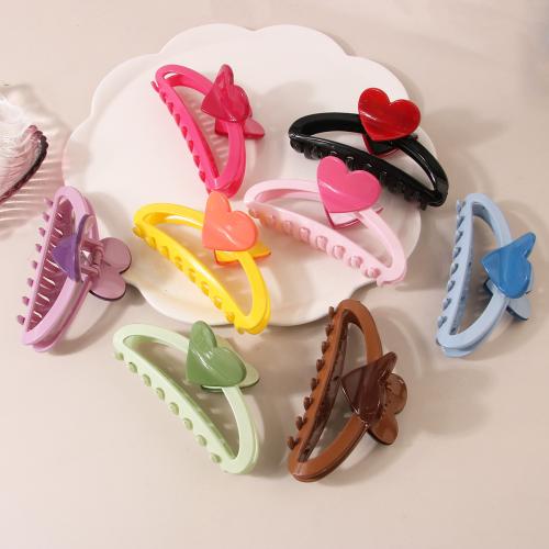 Hair Claw Clips, Resin, stoving varnish, for woman & hollow, more colors for choice, Sold By PC