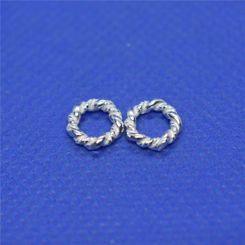 925 Sterling Silver Linking Ring, DIY & different size for choice, silver color, Sold By PC