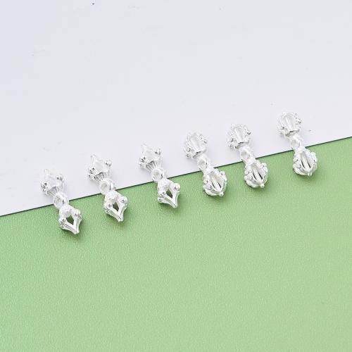 Spacer Beads Jewelry 925 Sterling Silver DIY silver color Sold By PC