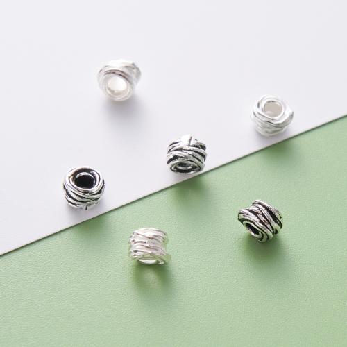 Spacer Beads Jewelry, 925 Sterling Silver, DIY, more colors for choice, 4.50x6.30mm, Hole:Approx 2.4mm, Sold By PC