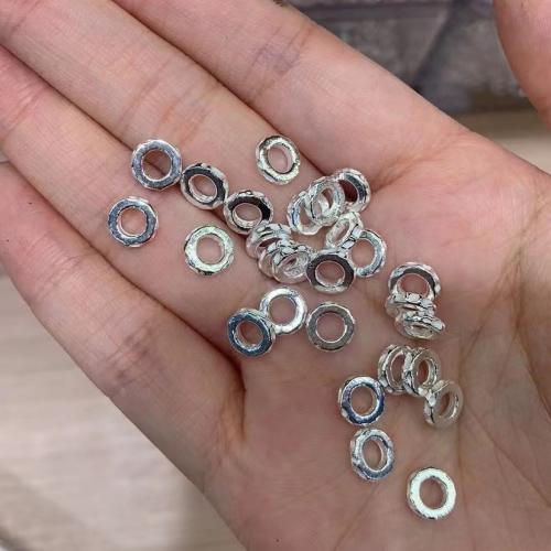 Spacer Beads Jewelry 925 Sterling Silver DIY silver color Sold By PC