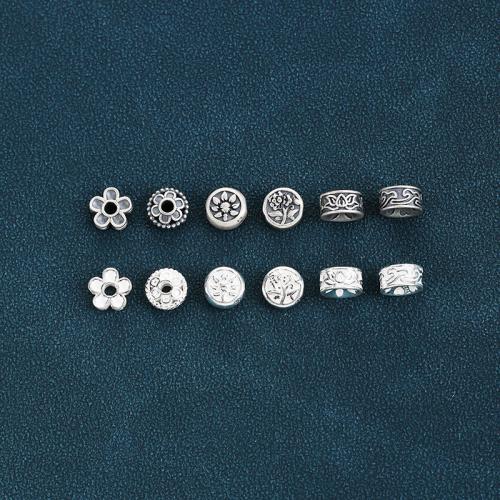 Perles d'espacement Bijoux, argent sterling 925, DIY & styles différents pour le choix, plus de couleurs à choisir, Vendu par PC