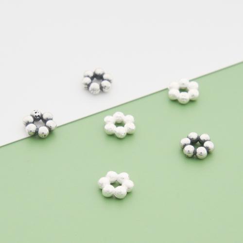 Gioielli Spacer Beads, 925 argento sterlina, DIY, nessuno, 6.70x7.20mm, Foro:Appross. 2.2mm, Venduto da PC