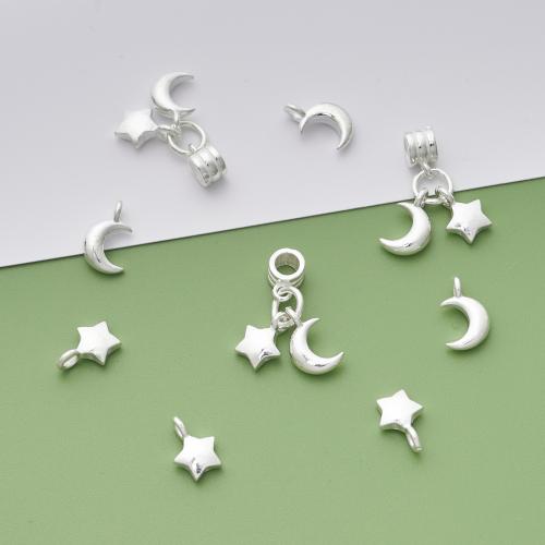 925 Sterling Silver Pendant DIY silver color Sold By PC