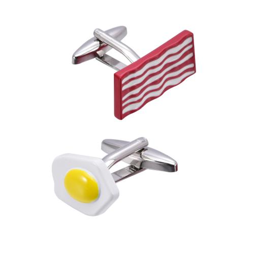 Cufflinks Brass stoving varnish Tole Paintng & for man original color Sold By Pair