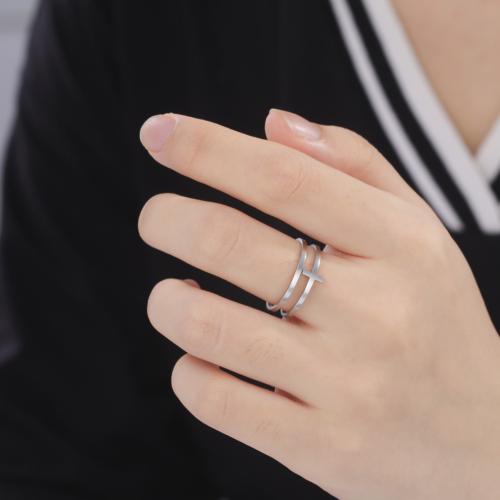 Rozsdamentes acél Finger Ring, 304 rozsdamentes acél, galvanizált, egynemű, több színt a választás, Által értékesített PC