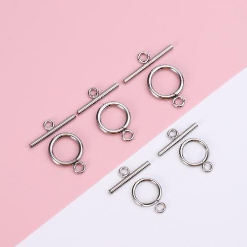 Stainless Steel Toggle Clasp 304 Stainless Steel 2 pieces & DIY original color Sold By Set