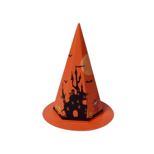 Paper Halloween Candy Box, Hat, printing, more colors for choice, 145x120mm, Sold By PC