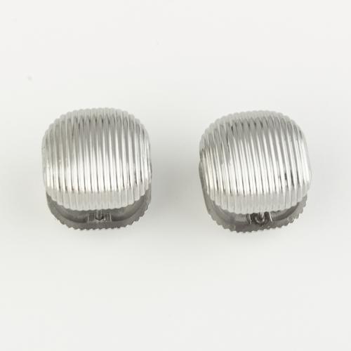 Boucle d'oreille de gaujon en acier inoxydable, Acier inoxydable 316, bijoux de mode & pour femme, couleur originale, 15x14mm, Vendu par paire