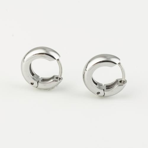 Acier inoxydable Levier Retour Earring, Acier inoxydable 316, bijoux de mode & pour femme, couleur originale, 14x13mm, Vendu par paire