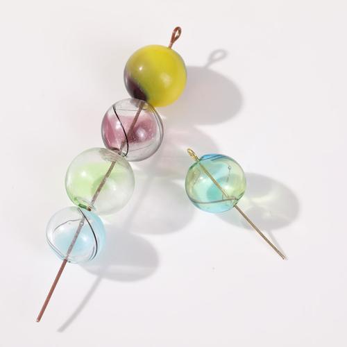 Fashion Glass Beads Round DIY 14mm Approx Sold By Bag