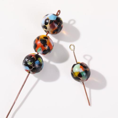 Fashion Glass Beads Round DIY mixed colors 8mm Approx Sold By Bag