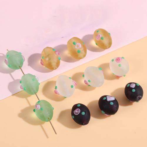 Lampwork Beads Oval DIY Approx Sold By Bag