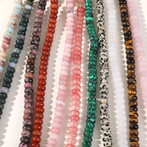 Gemstone Jewelry Beads, Natural Stone, Flat Round, DIY & different materials for choice, more colors for choice, 8mm, Approx 72PCs/Strand, Sold By Strand