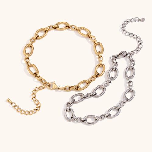 Stainless Steel Anklet, 304 Stainless Steel, with 5cm extender chain, plated, fashion jewelry, more colors for choice, Length:20 cm, Sold By PC