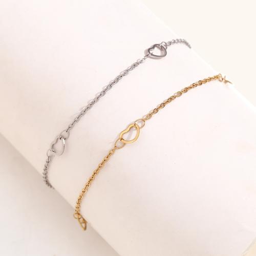 Bijoux bracelet en acier inoxydable, Acier inoxydable 304, avec 5cm chaînes de rallonge, Placage, bijoux de mode, plus de couleurs à choisir, Longueur:17 cm, Vendu par PC