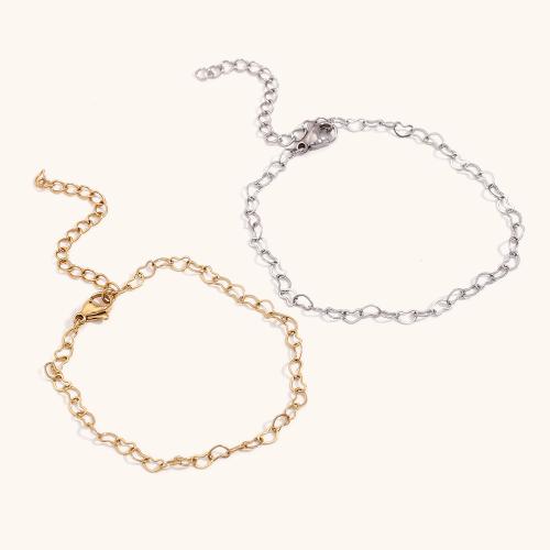 Stainless Steel Jewelry Bracelet 304 Stainless Steel with 5cm extender chain plated fashion jewelry Length 17 cm Sold By PC