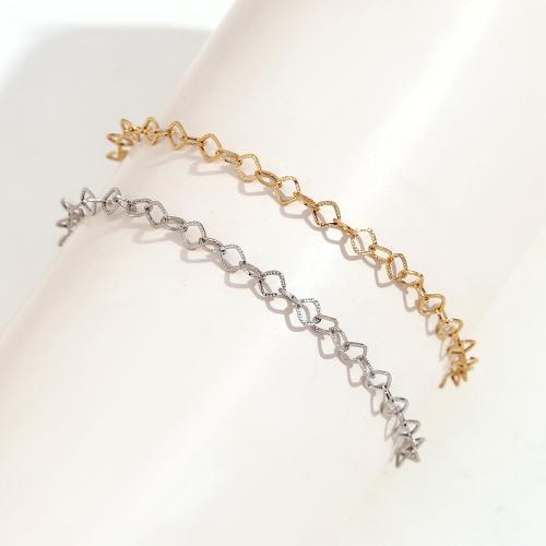 Stainless Steel Jewelry Bracelet, 304 Stainless Steel, with 5cm extender chain, plated, fashion jewelry, more colors for choice, Length:17 cm, Sold By PC