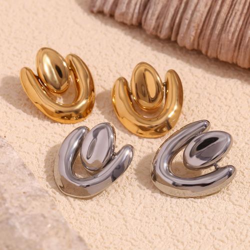 Stainless Steel Drop Earring 304 Stainless Steel plated fashion jewelry Sold By Pair