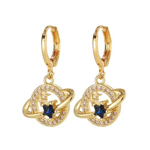 Boucle d’oreille goutte strass Hoop, laiton, Placage, styles différents pour le choix & pavé de micro zircon & pour femme & émail, plus de couleurs à choisir, Vendu par paire