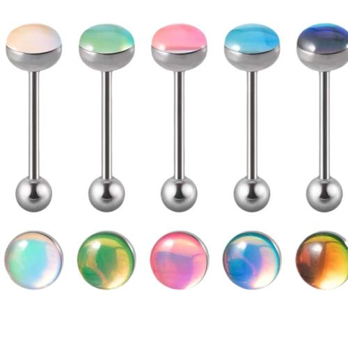 Fashion Personality Body Piercing Jewelry And Accessories, Titanium Steel, epoxy gel, different size for choice & for woman, more colors for choice, Sold By PC