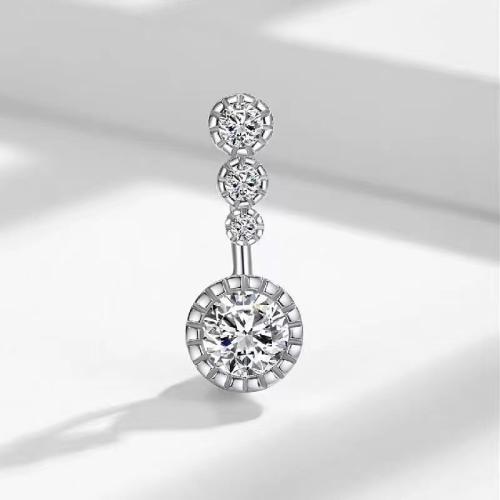 Belly Ring Ottone, stili diversi per la scelta & Micro spianare cubic zirconia & per la donna, nessuno, Venduto da PC