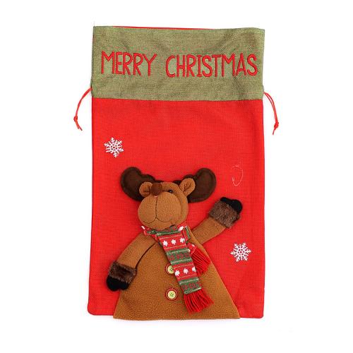 Christmas Gift Bag Linen dustproof & Christmas Design Sold By PC