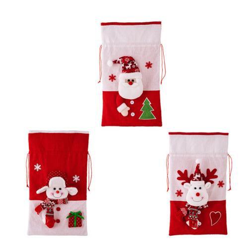 Christmas Gift Bag, Knitted Fabric, dustproof & Christmas Design & different designs for choice, more colors for choice, Sold By PC