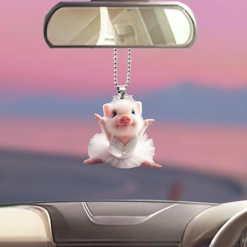 Hanging Ornaments, Acrylic, Pig, for home and office & different styles for choice, more colors for choice, Sold By PC