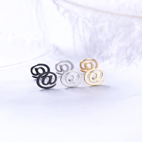 Stainless Steel Stud Earrings, 304 Stainless Steel, plated, Unisex, more colors for choice, Sold By PC