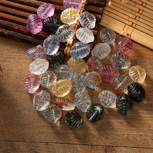 Accesorios para el cabello DIY de, Cristal de murano, Nácar, barniz de secado al horno, Bricolaje, más colores para la opción, DIY findings length 10-15mm, Vendido por UD