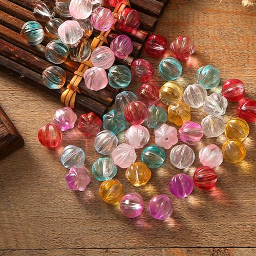 Accesorios para el cabello DIY de, Cristal de murano, Calabaza, barniz de secado al horno, Bricolaje, más colores para la opción, 10mm, Vendido por UD