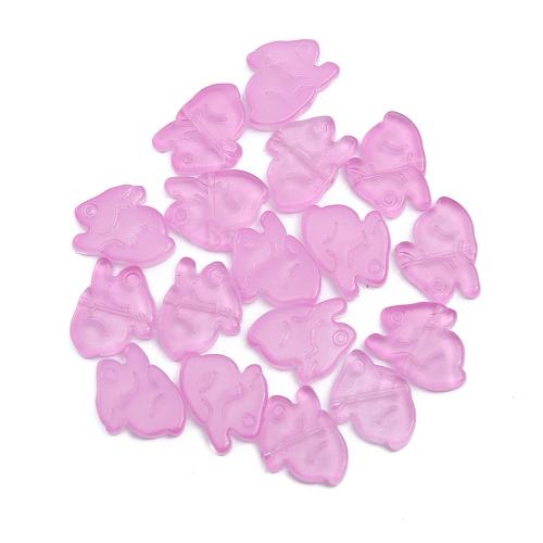 Hair Accessories DIY Findings, Lampwork, Rabbit, stoving varnish, more colors for choice, DIY findings length 10-20mm, 100PCs/Bag, Sold By Bag