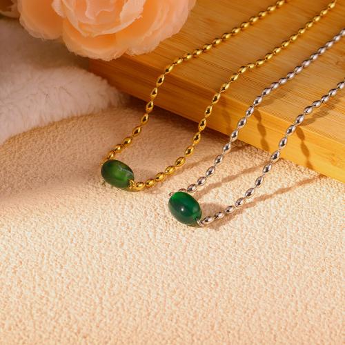 Stainless Steel Jewelry Necklace, 304 Stainless Steel, with Plastic, with 5cm extender chain, fashion jewelry & for woman, more colors for choice, Length:Approx 42 cm, Sold By PC