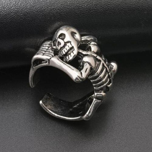 Zinc Alloy Finger Ring antique silver color plated fashion jewelry & for man Inner diameter 17mm Sold By PC