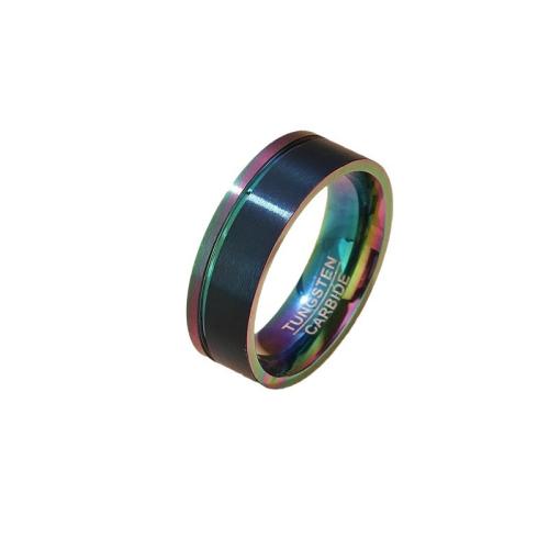 Titanium Steel Finger Ring, fashion jewelry & different size for choice & for man, multi-colored, Sold By PC