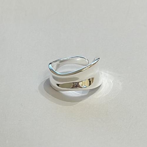 Sterling Silver Nakit Finger Ring, 925 Sterling Silver, modni nakit & za žene, Veličina:7, Prodano By PC