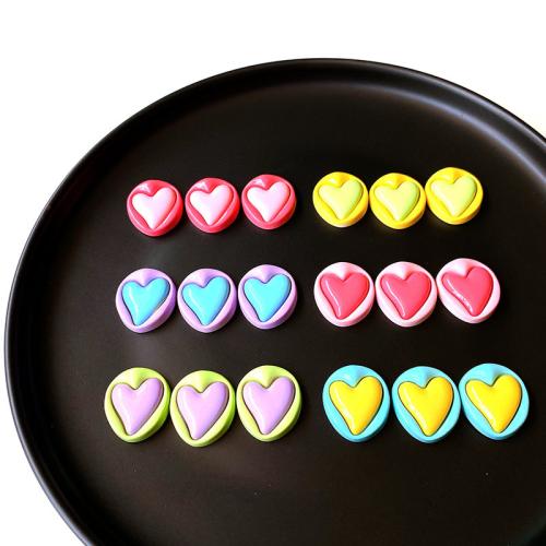 Mobile Phone DIY Decoration Resin Heart Sold By Bag