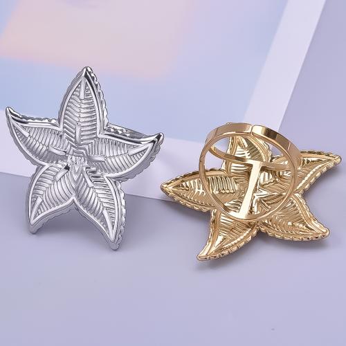 Stainless Steel Finger Ring 304 Stainless Steel Star plated for woman Sold By PC