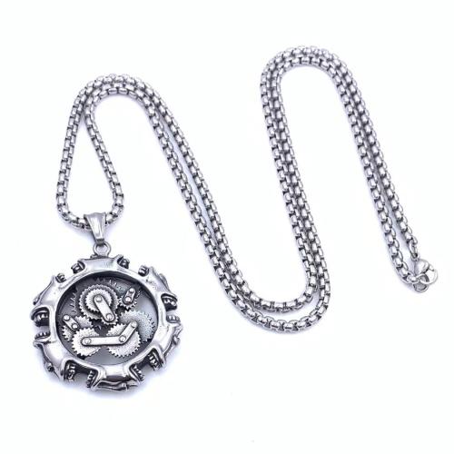 Edelstahl Schmuck Halskette, 304 Edelstahl, unterschiedliche Länge der Wahl & verschiedene Stile für Wahl & für den Menschen, 39mm, verkauft von PC