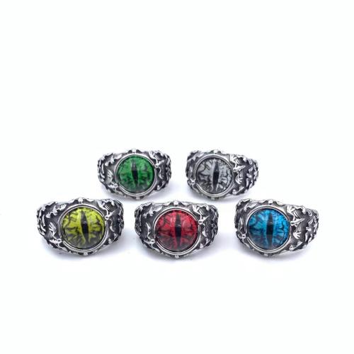 Stainless Steel Finger Ring, 304 Stainless Steel, vintage & Unisex & different size for choice, more colors for choice, Sold By PC