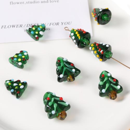 Weihnachten Lampwork Perlen, DIY & verschiedene Größen vorhanden, keine, 12PCs/Tasche, verkauft von Tasche