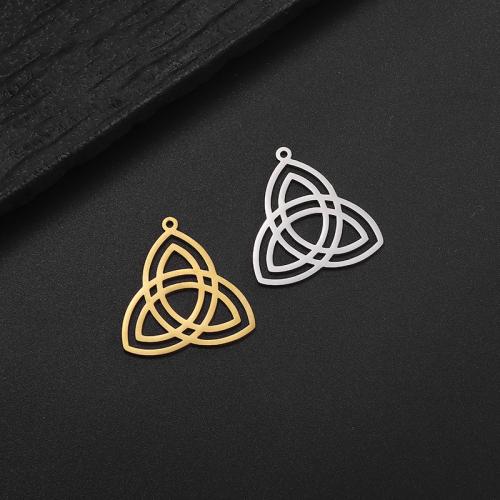 Stainless Steel Pendants, 304 Stainless Steel, Triangle, Vacuum Ion Plating, DIY, more colors for choice, 22x23mm, Sold By PC