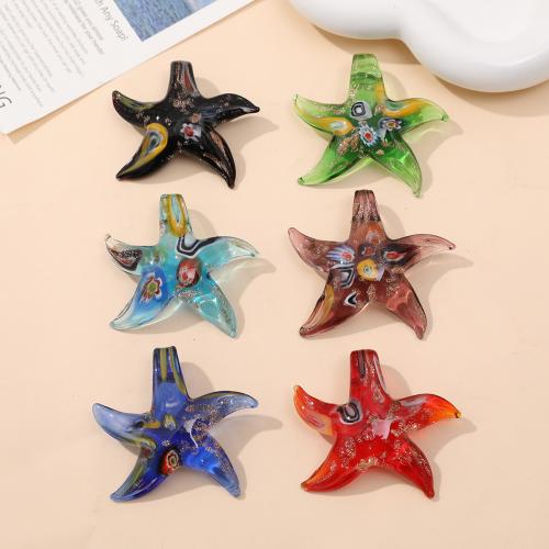 Fashion Lampwork Pendants Starfish DIY Sold By Bag