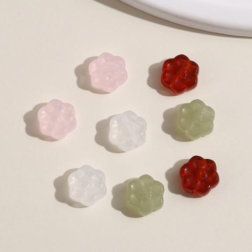 Resin Jewelry Beads, Flower, DIY, more colors for choice, 11x11mm, 100PCs/Bag, Sold By Bag