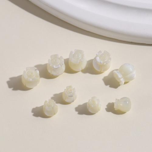 Natural Freshwater Shell Beads, Trochus, Flower, polished, DIY & different size for choice, more colors for choice, Sold By PC