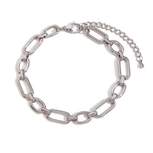 Stainless Steel Anklet, 304 Stainless Steel, with 5cm extender chain, plated, fashion jewelry, more colors for choice, Length:20 cm, Sold By PC